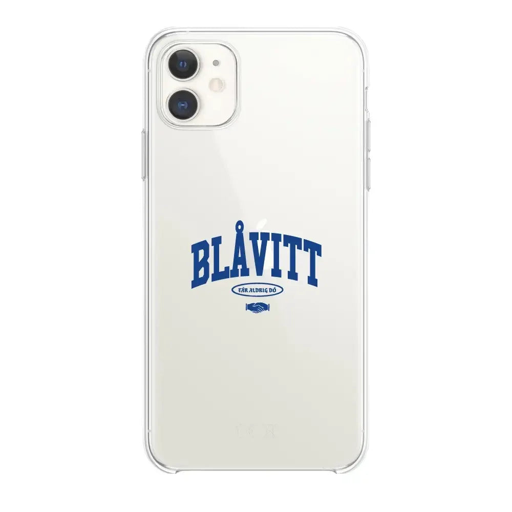 Mobilskal 3D Blåvitt