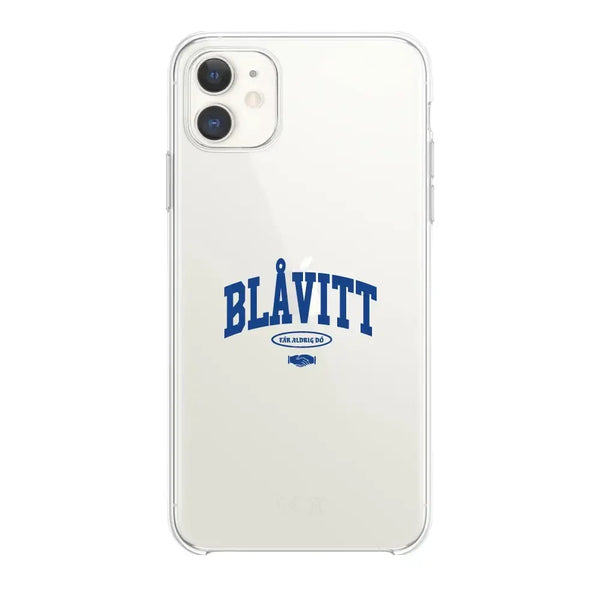 Mobilskal 3D Blåvitt