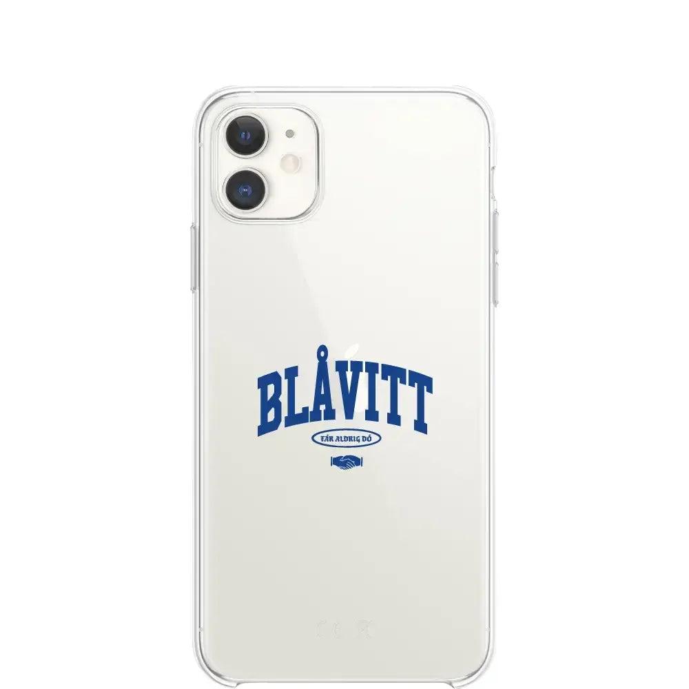 Mobilskal 3D Blåvitt