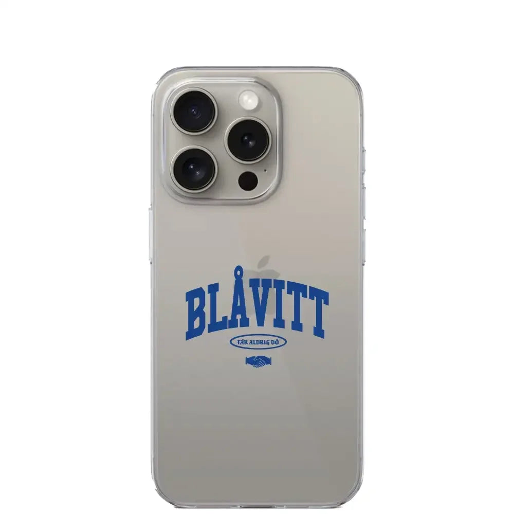 Mobilskal 3D Blåvitt