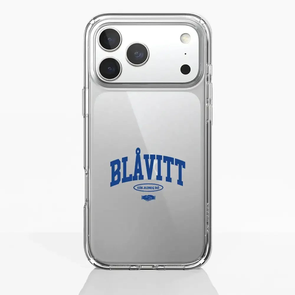 Mobilskal 3D Blåvitt