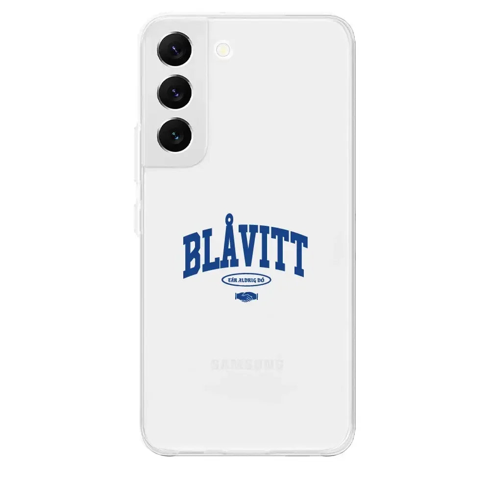 Mobilskal 3D Blåvitt