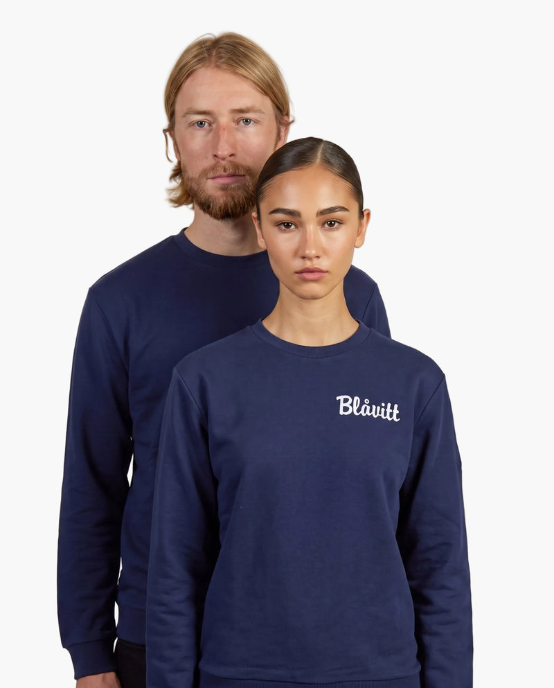 Collegetröja Blåvitt Brodyr