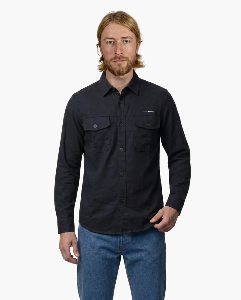 Overshirt Stripe Black