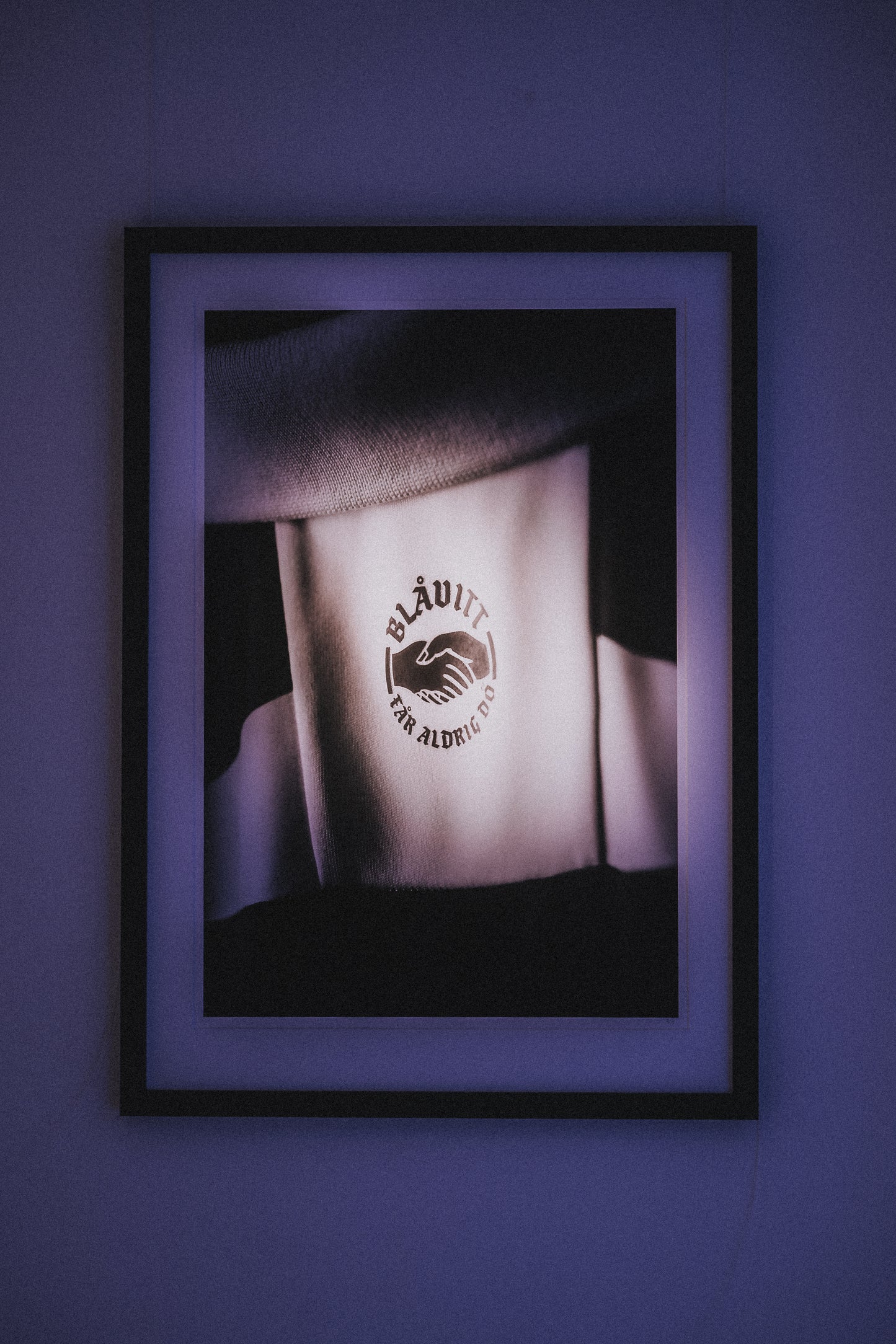 Blåvitt får aldrig dö 2025 Fine Art-print