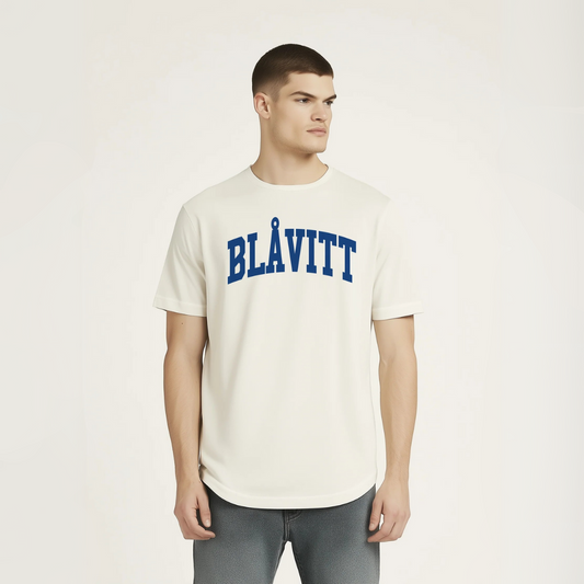 T-shirt Blåvitt Beige