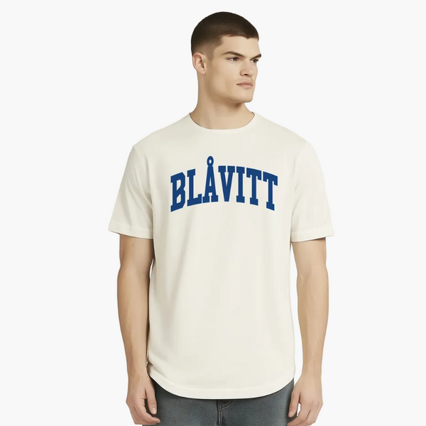 T-shirt Blåvitt Beige