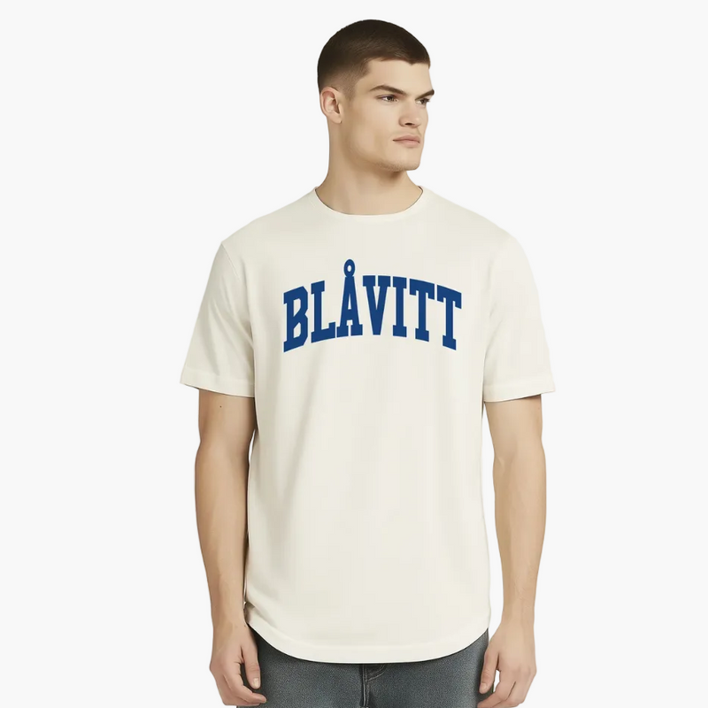 T-shirt Blåvitt Beige