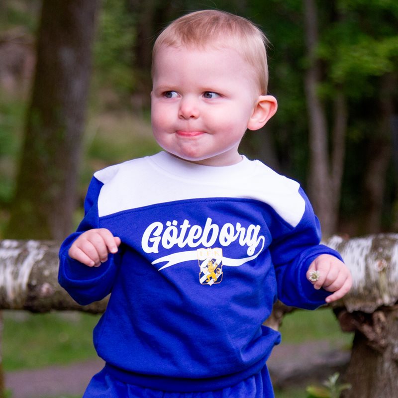 Sweatshirt Club Badge Blue White Kids