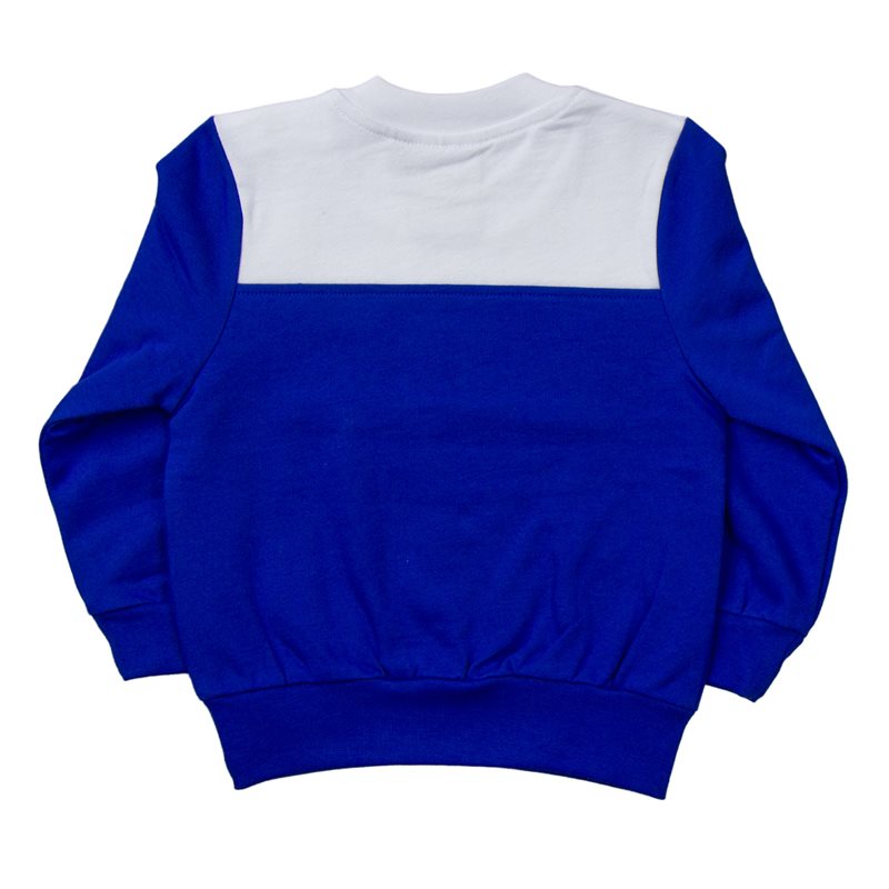 Sweatshirt Club Badge Blue White Kids