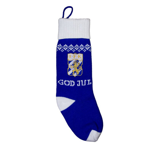 Christmas Stocking Blue White