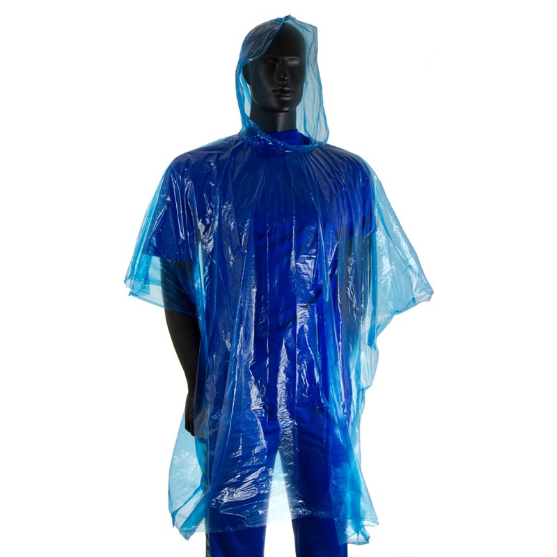 Rain Poncho Blue