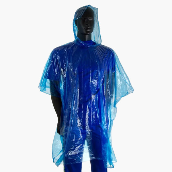 Rain Poncho Blue