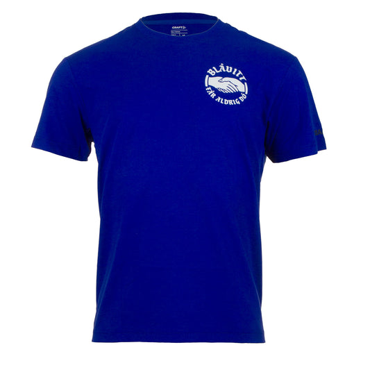 T-shirt Blåvitt Får Aldrig Dö Blå