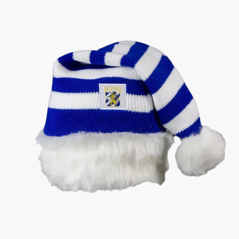 Santa hat blue and white