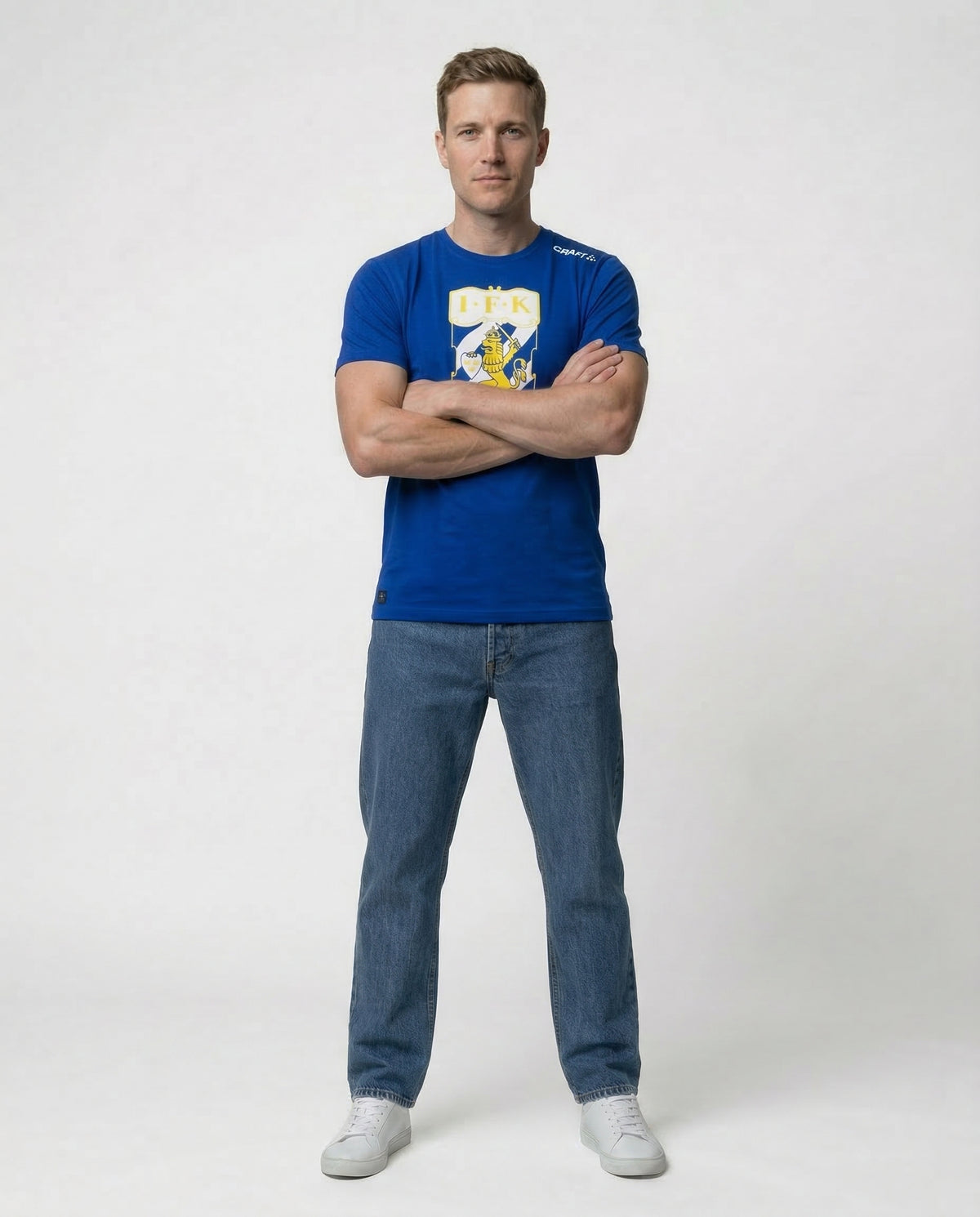 T-Shirt Klubbmärke Blå