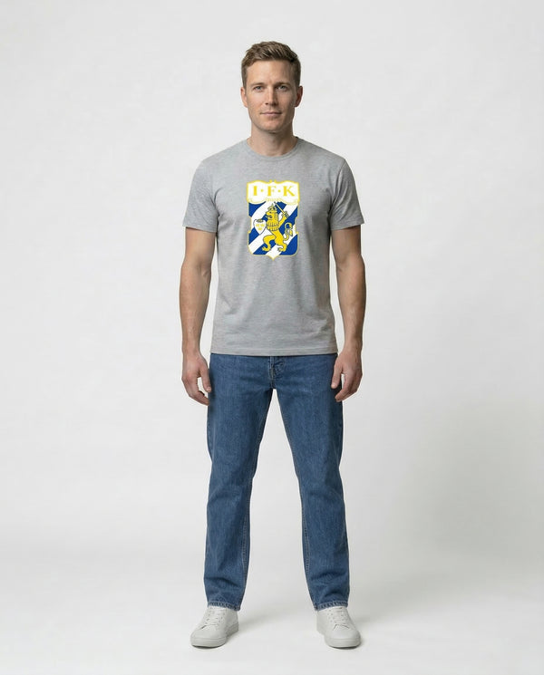 T-Shirt Klubbmärke Grå