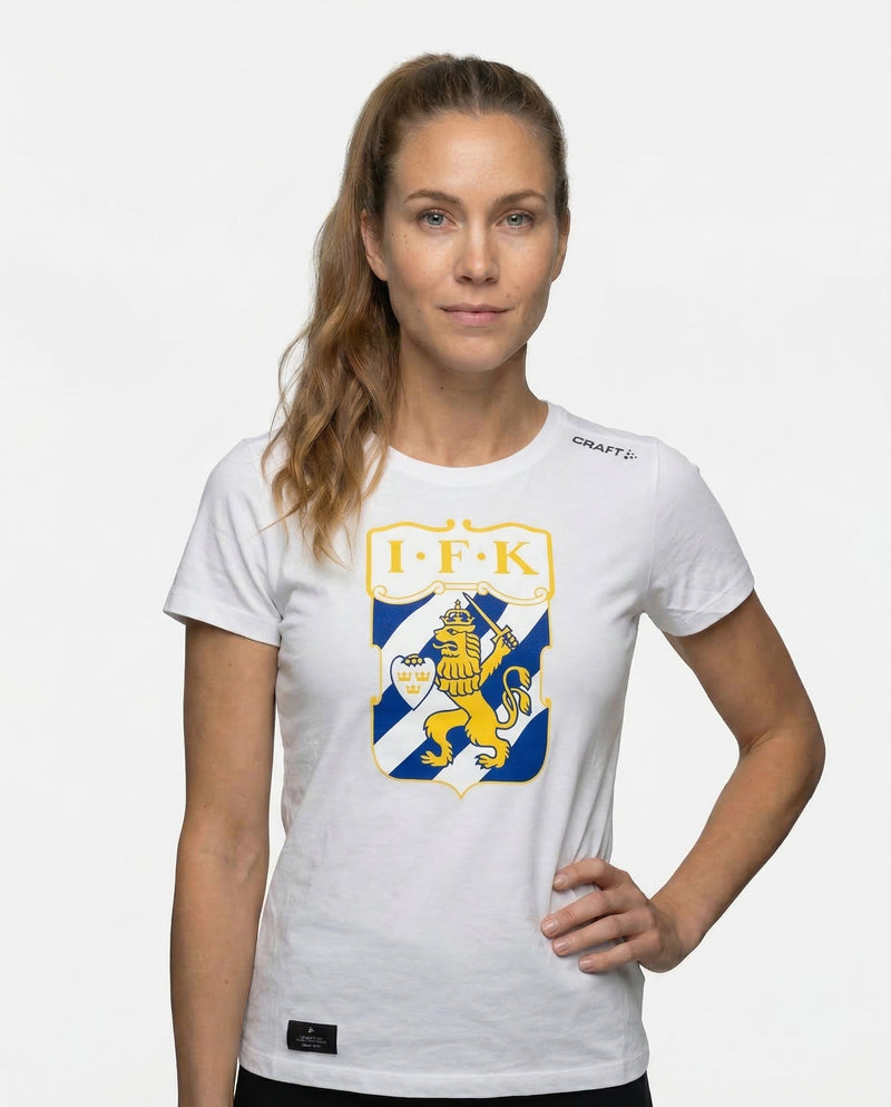 Craft T-shirt Club Badge White Women